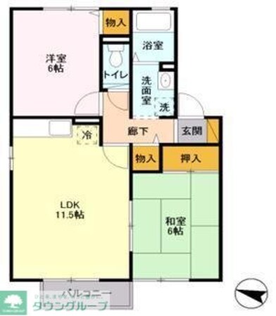 グランナチュールAの物件間取画像